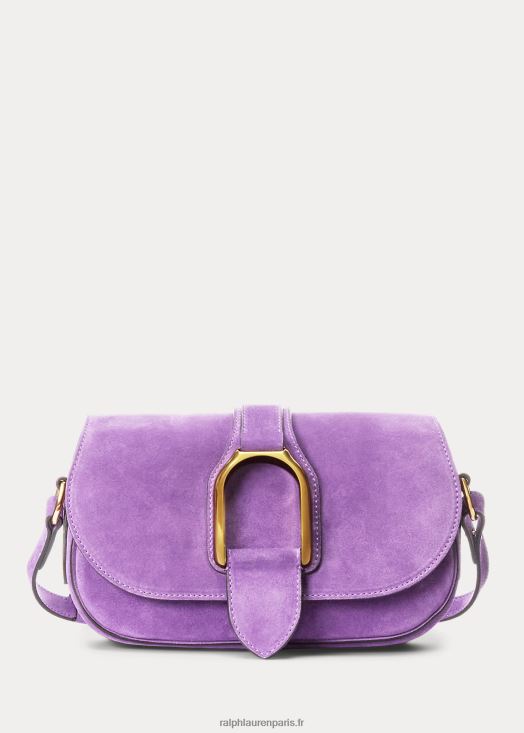 sac porté épaule wellington en veau velours 46T60T5281 femmes Ralph Lauren lilas - Cliquez sur l'image pour la fermer