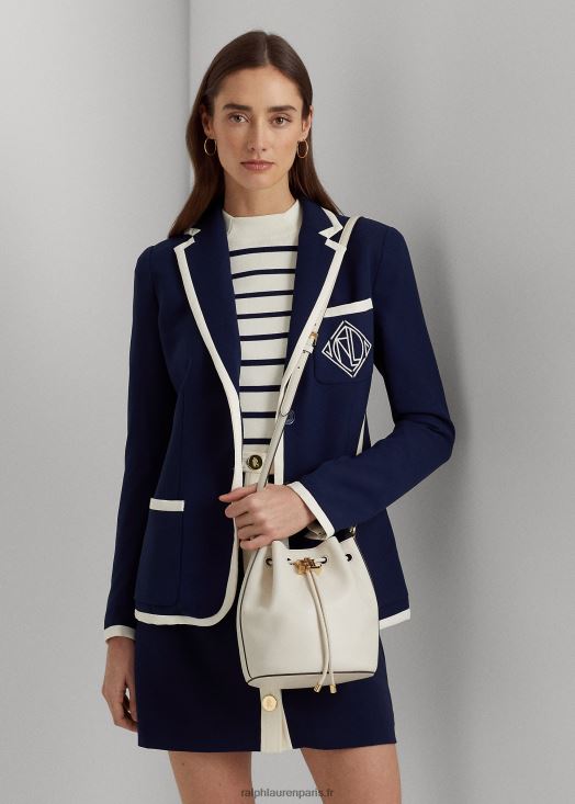 sac andie medium en cuir à cordon de serrage 46T60T5346 femmes Ralph Lauren vanille