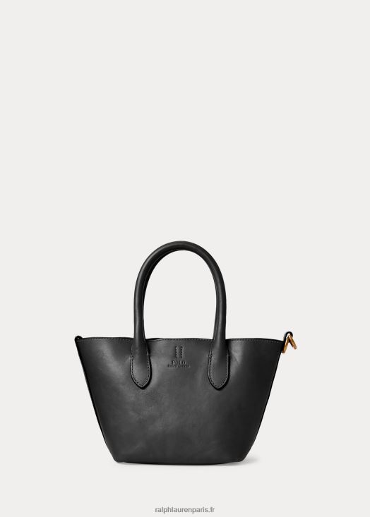 mini cabas bellport en cuir 46T60T5207 femmes Ralph Lauren noir