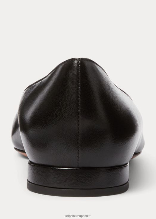 ballerines en cuir de chèvre kendrya 46T60T9671 femmes Ralph Lauren noir