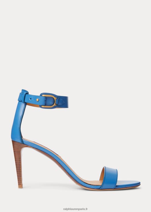 sandale channing wellington en veau box 46T60T9663 femmes Ralph Lauren bleu moyen - Cliquez sur l'image pour la fermer