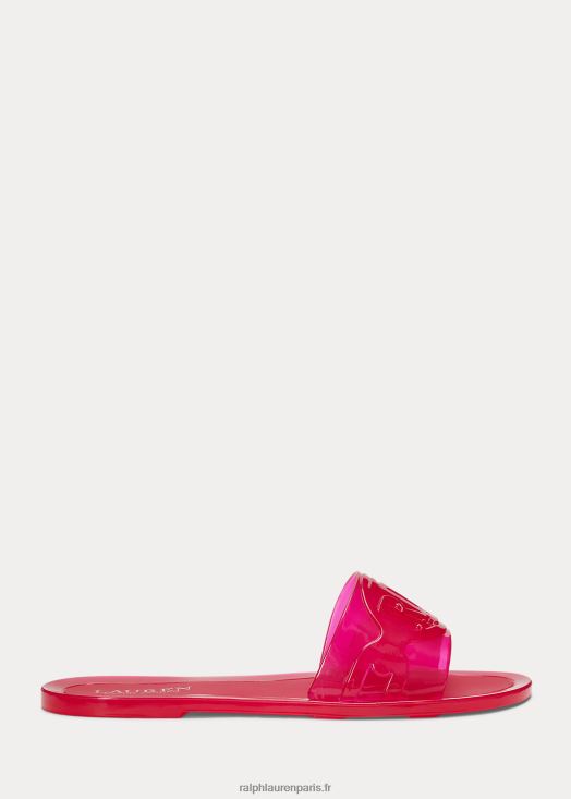 sandale à glissière en gelée alegra 46T60T9713 femmes Ralph Lauren rose sport