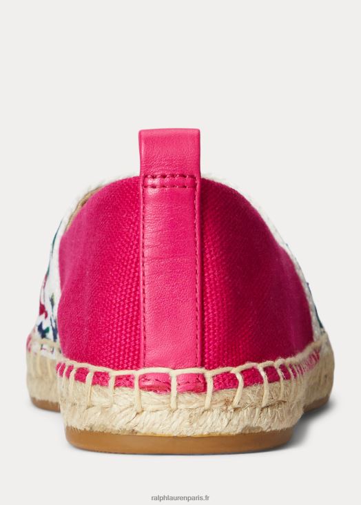 caylee iv espadrilles en toile 46T60T5064 femmes Ralph Lauren rose sport/multicolore