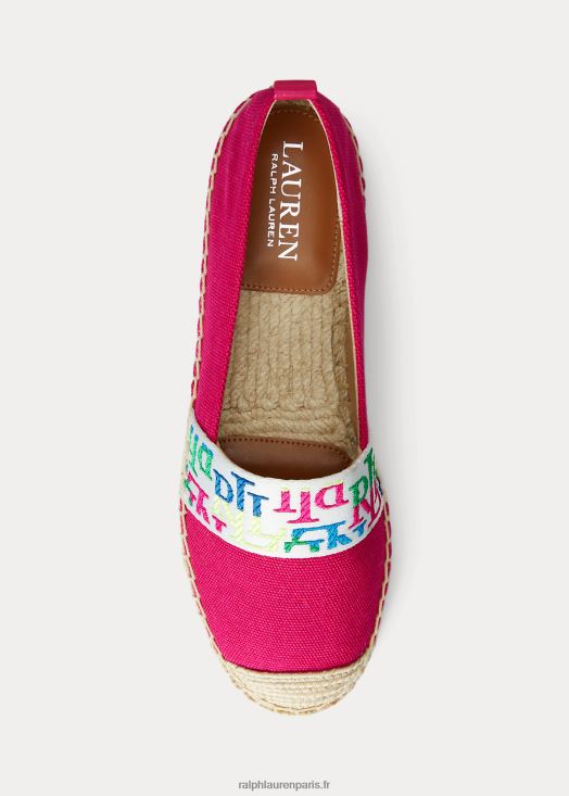 caylee iv espadrilles en toile 46T60T5064 femmes Ralph Lauren rose sport/multicolore