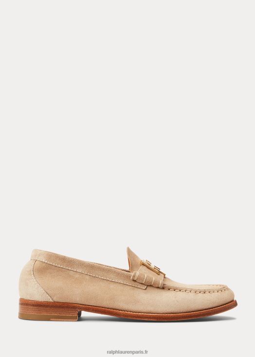mocassins en veau velours harlan 46T60T9684 femmes Ralph Lauren miel pâle - Cliquez sur l'image pour la fermer