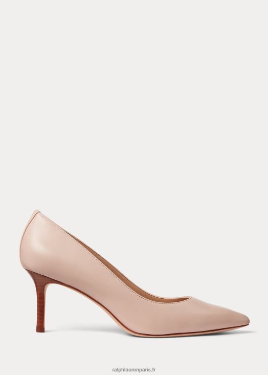 escarpin lanette en cuir nappa 46T60T5102 femmes Ralph Lauren rose clair