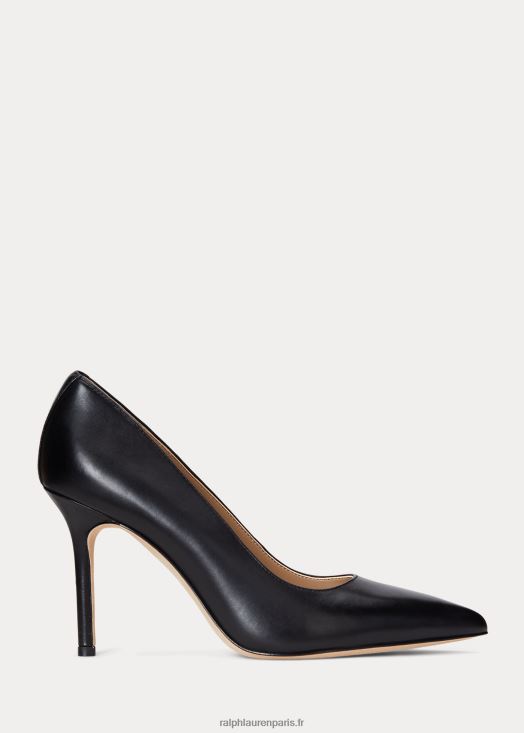 escarpin lindella ii en cuir bruni 46T60T5104 femmes Ralph Lauren noir