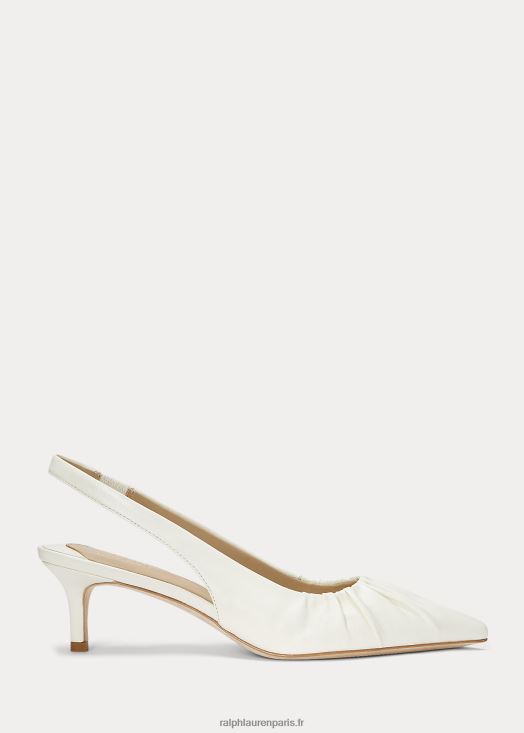 escarpins à brides en cuir nappa lolah 46T60T5032 femmes Ralph Lauren vanille