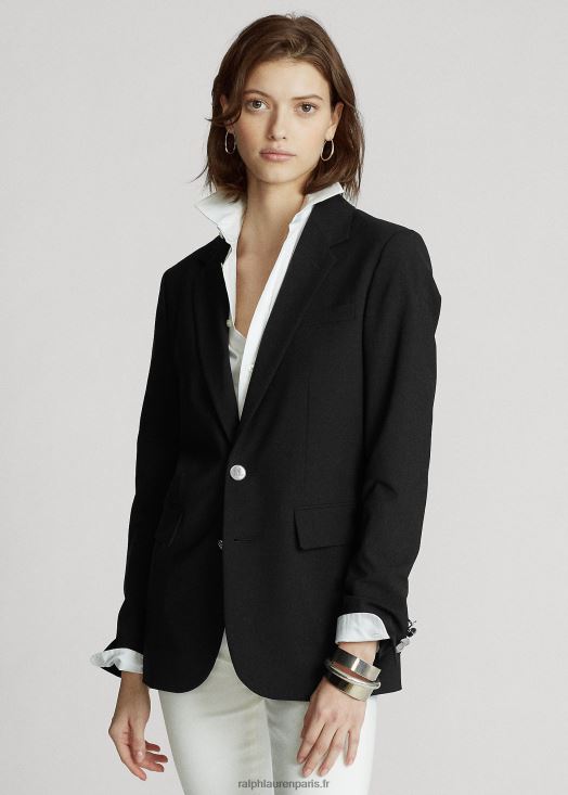 blazer en laine mélangée 46T60T4757 femmes Ralph Lauren noir