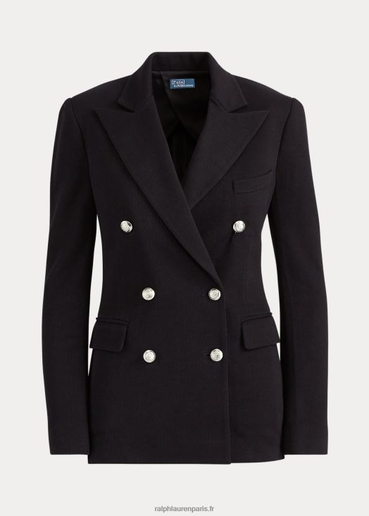 blazer en maille à double boutonnage 46T60T9198 femmes Ralph Lauren noir