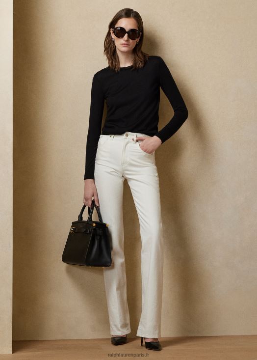 pull à col rond en cachemire 46T60T9348 femmes Ralph Lauren noir
