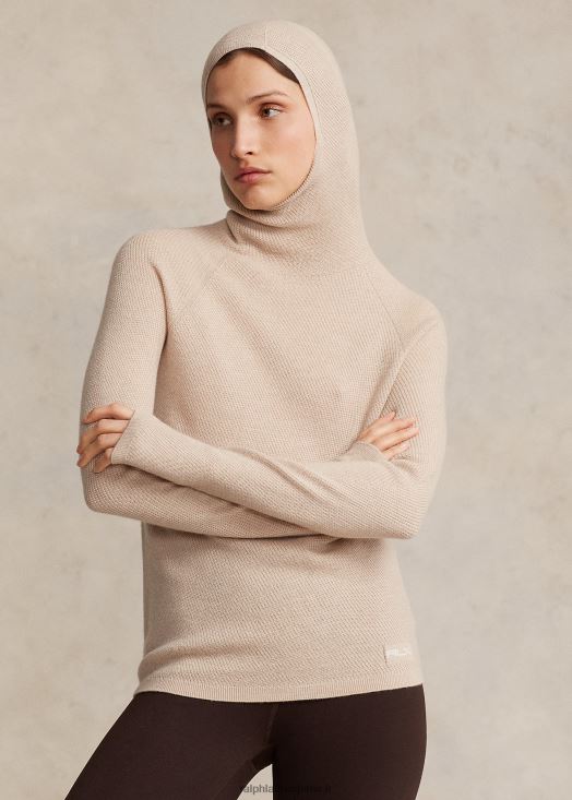 pull snood en laine mérinos 46T60T3048 femmes Ralph Lauren bruyère bronzée des dunes - Cliquez sur l'image pour la fermer