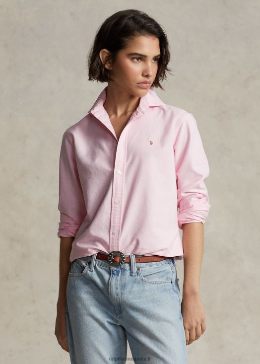 chemise oxford coupe classique 46T60T3145 femmes Ralph Lauren bain rose - Cliquez sur l'image pour la fermer