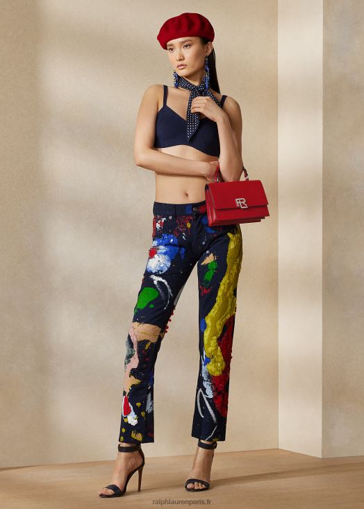 jean droit cheville 750 à ornements 46T60T3519 femmes Ralph Lauren rêve floral multi - Cliquez sur l'image pour la fermer