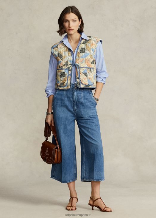 jean jupe-culotte à taille ajustable 46T60T2989 femmes Ralph Lauren lavage vésia