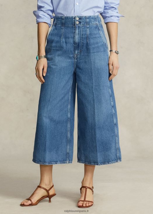 jean jupe-culotte à taille ajustable 46T60T2989 femmes Ralph Lauren lavage vésia