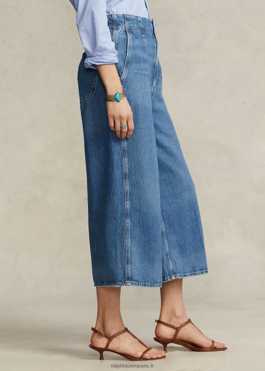 jean jupe-culotte à taille ajustable 46T60T2989 femmes Ralph Lauren lavage vésia
