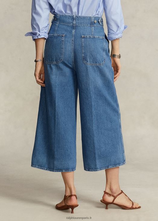 jean jupe-culotte à taille ajustable 46T60T2989 femmes Ralph Lauren lavage vésia