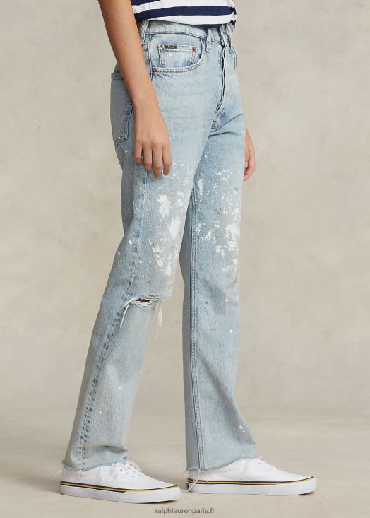 le jean court coupe droite 46T60T2971 femmes Ralph Lauren lavage heisler