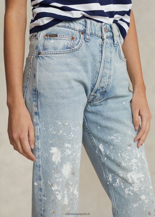 le jean court coupe droite 46T60T2971 femmes Ralph Lauren lavage heisler