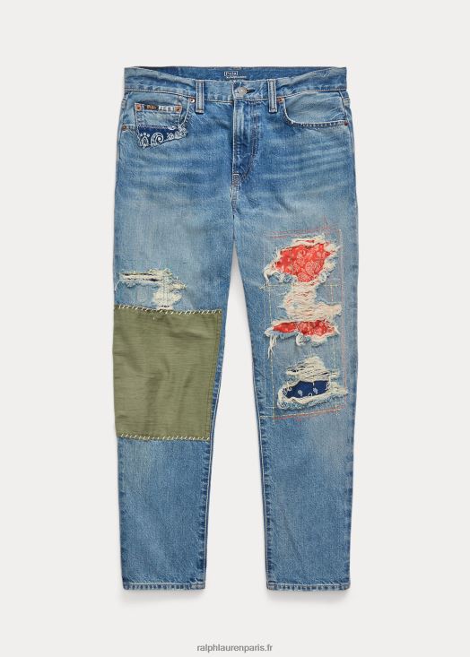le jean slim fuselé patchwork 46T60T3217 femmes Ralph Lauren