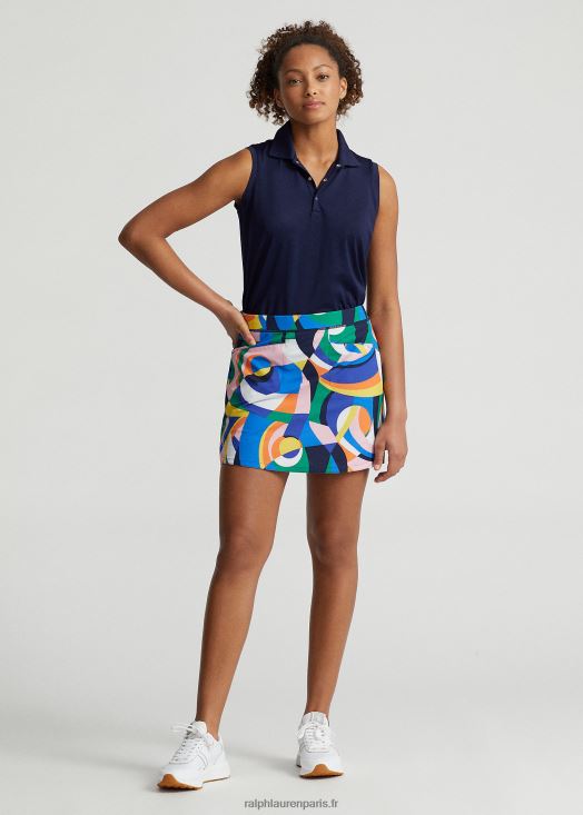 Jupe-short de performance imprimée 17" 46T60T3721 femmes Ralph Lauren résumé de la côte d'azur