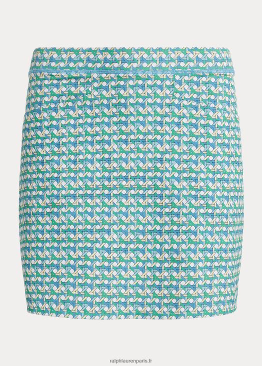 Jupe-short de performance plissée imprimée 17" 46T60T3731 femmes Ralph Lauren osier de printemps