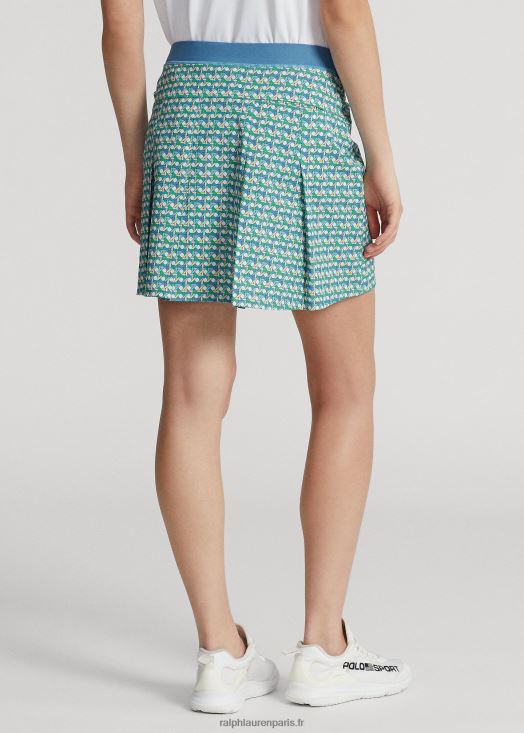 Jupe-short de performance plissée imprimée 17" 46T60T3731 femmes Ralph Lauren osier de printemps