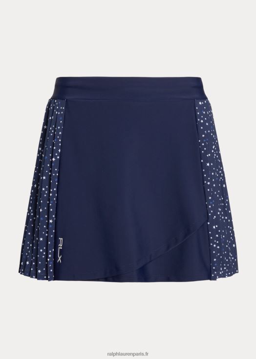 Jupe-short performance 15" à plis latéraux 46T60T3713 femmes Ralph Lauren multi bleu marine raffiné