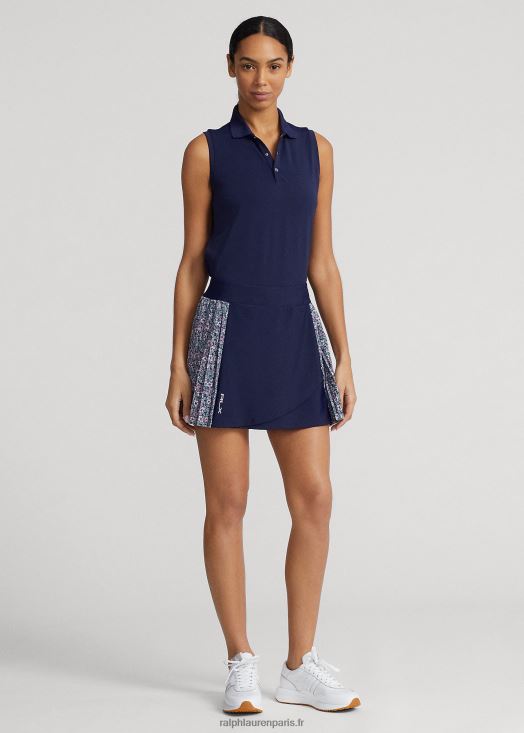 Jupe-short performance 15" à plis latéraux 46T60T9407 femmes Ralph Lauren multi bleu marine raffiné