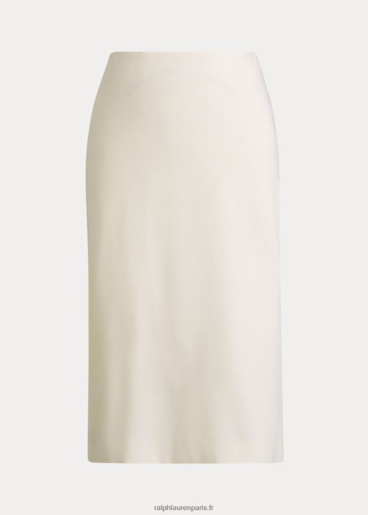 jupe en laine stretch cindy 46T60T9361 femmes Ralph Lauren crème