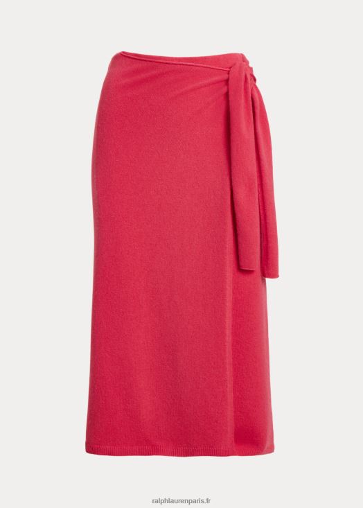jupe pull en cachemire 46T60T2946 femmes Ralph Lauren coucher de soleil rouge