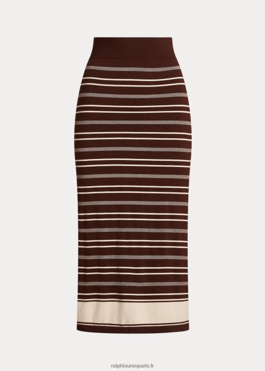 jupe pull en laine à rayures multiples 46T60T3219 femmes Ralph Lauren