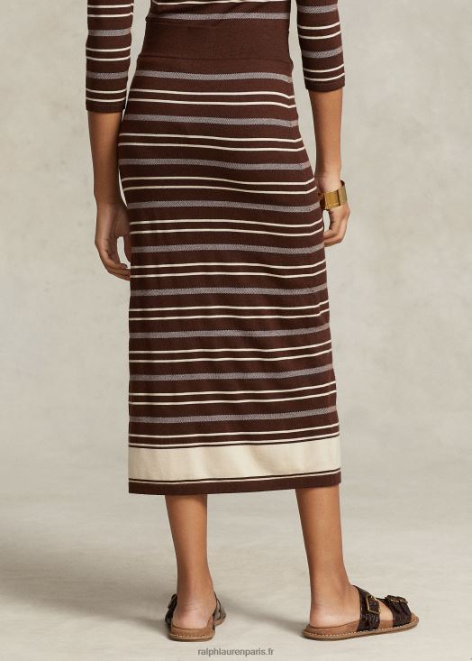 jupe pull en laine à rayures multiples 46T60T3219 femmes Ralph Lauren
