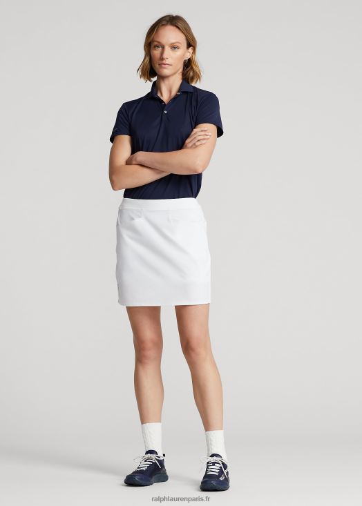 jupe-short plissée dans le dos 46T60T9393 femmes Ralph Lauren en céramique blanche