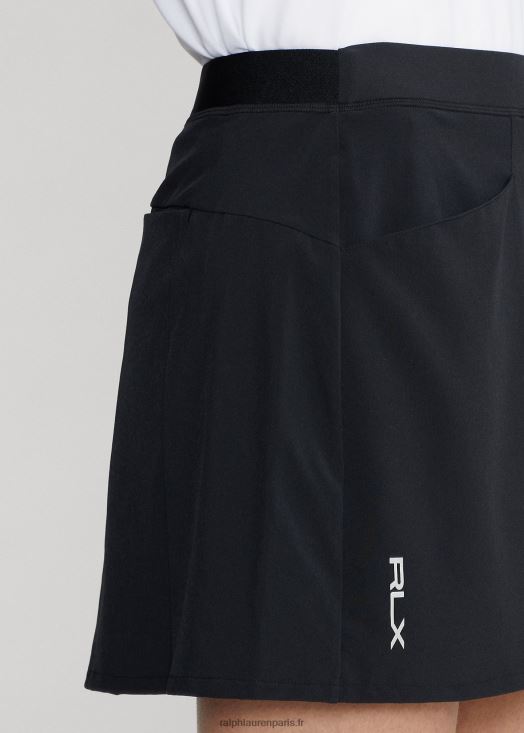 jupe-short plissée quadri-stretch 46T60T3756 femmes Ralph Lauren noir