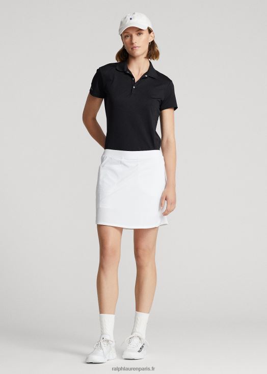 jupe-short stretch perforée 46T60T3695 femmes Ralph Lauren en céramique blanche