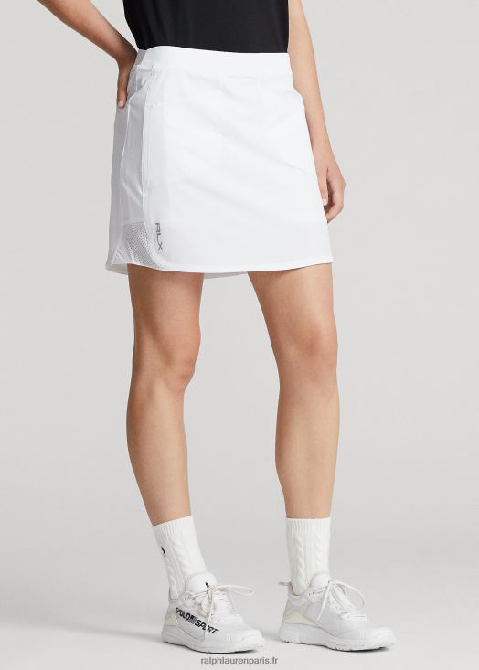 jupe-short stretch perforée 46T60T3695 femmes Ralph Lauren en céramique blanche