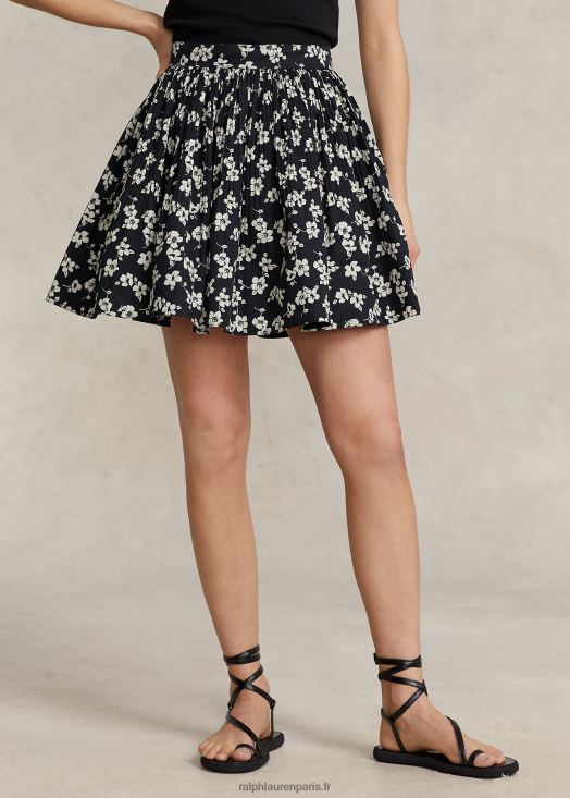 jupe trapèze à fleurs 46T60T2966 femmes Ralph Lauren hibiscus romantique