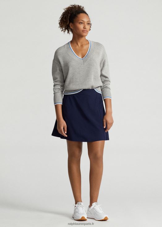 jupe trapèze performante 46T60T9405 femmes Ralph Lauren marine raffinée