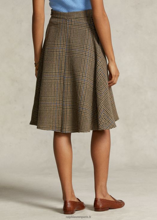 la jupe en tweed de la collection spelman 46T60T3321 femmes Ralph Lauren brun multi