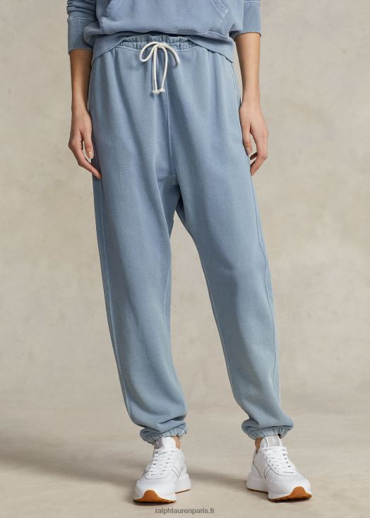 le jogger molleton coton bio 46T60T9194 femmes Ralph Lauren indigo