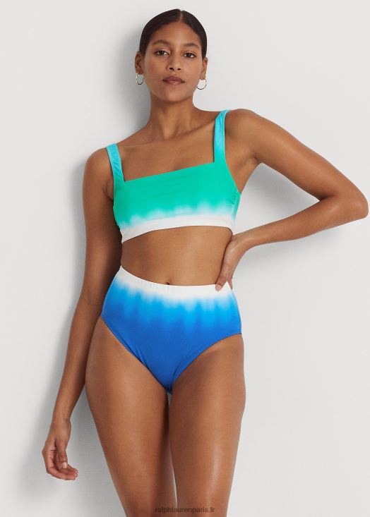 bas de bikini taille haute dégradé 46T60T4156 femmes Ralph Lauren multi