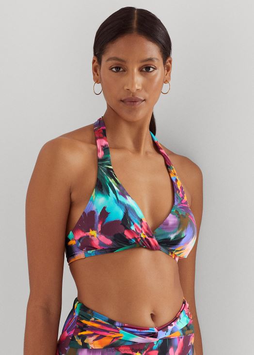 haut de bikini dos nu à fleurs 46T60T9433 femmes Ralph Lauren multi