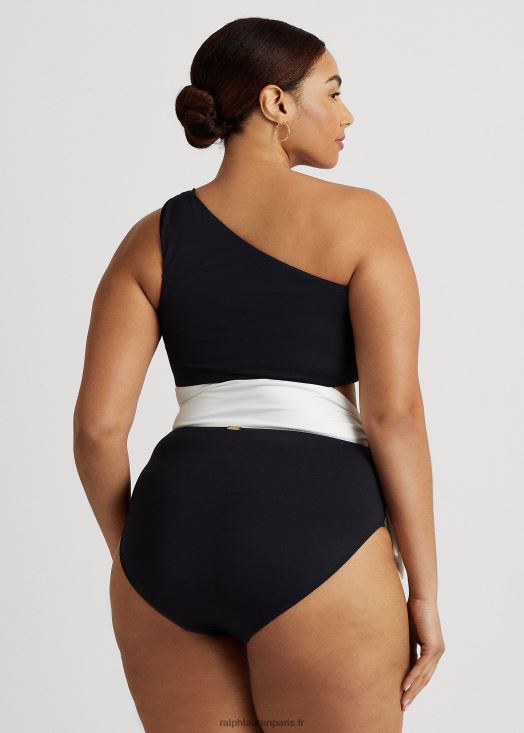 le une-pièce bicolore à découpes 46T60T4587 femmes Ralph Lauren noir