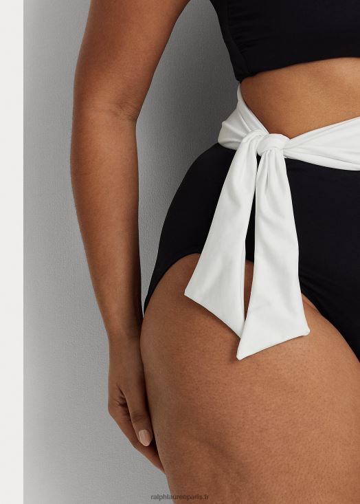 le une-pièce bicolore à découpes 46T60T4587 femmes Ralph Lauren noir