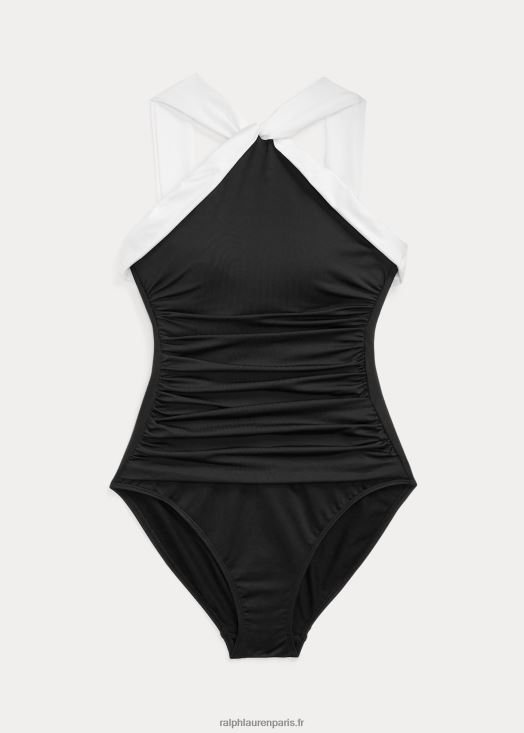 le une-pièce col montant bicolore 46T60T4199 femmes Ralph Lauren