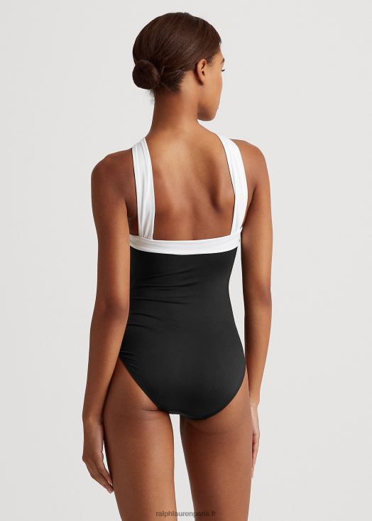 le une-pièce col montant bicolore 46T60T4199 femmes Ralph Lauren
