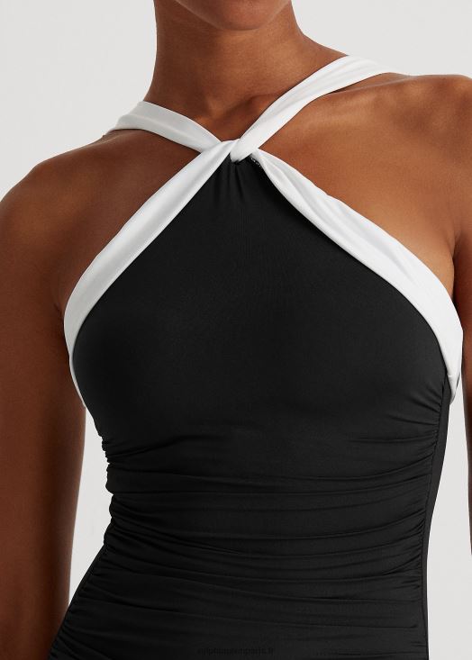 le une-pièce col montant bicolore 46T60T4199 femmes Ralph Lauren