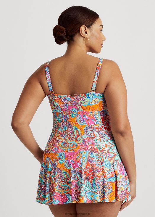 le une-pièce jupe bandeau torsadé imprimé 46T60T4582 femmes Ralph Lauren multi